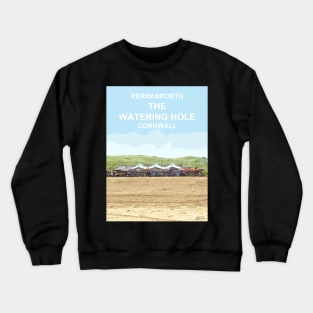 Perranporth Cornwall. Cornish gift Kernow Travel location poster Crewneck Sweatshirt